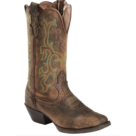 Justin Boots Other - Justin Women's Stampede Durant Western Boots Square Toe Brown Boots Sz 11 ?